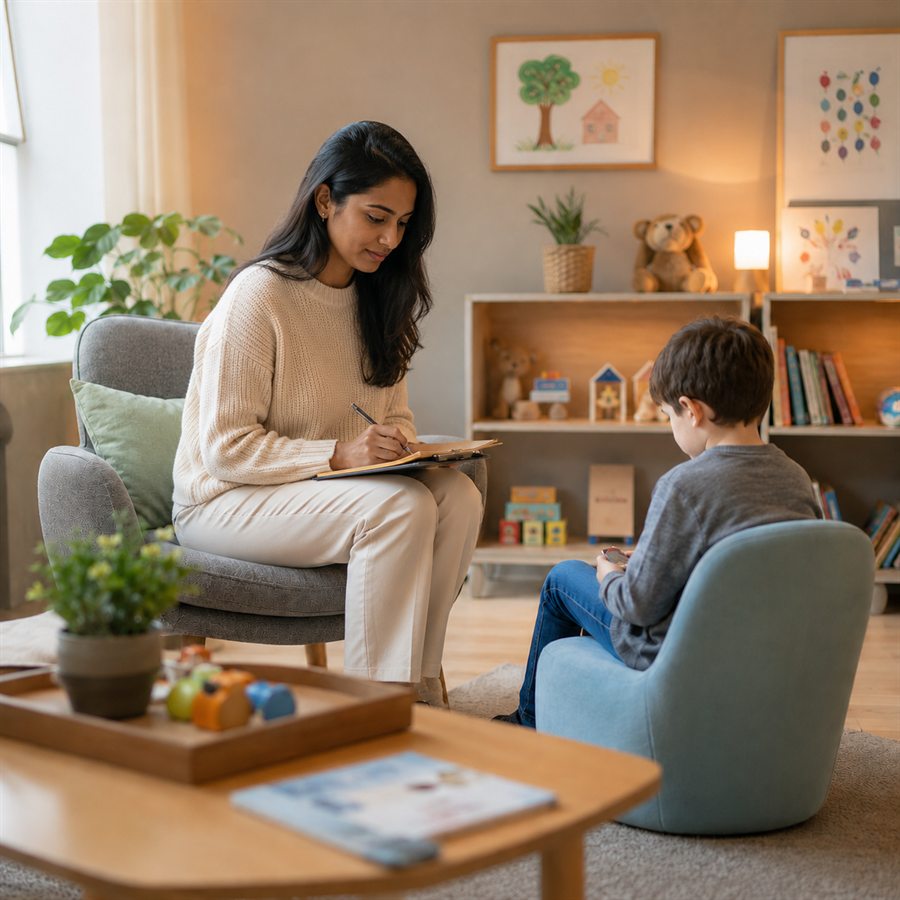 Child psychology consultation setting
