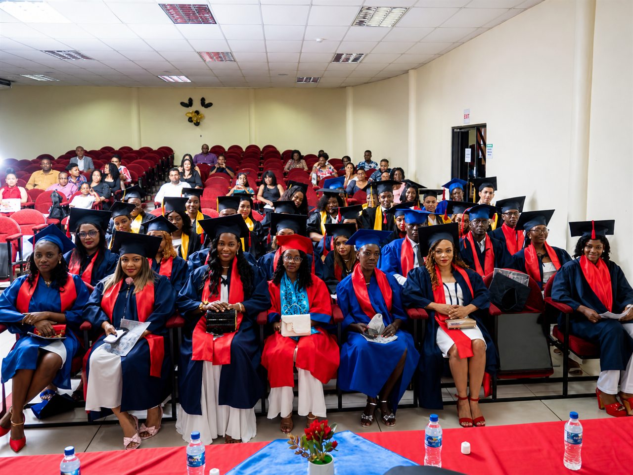 AUOPS graduates and guests gathered in an auditorium